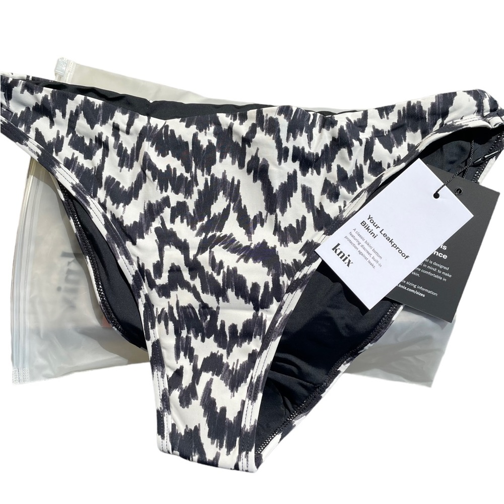 Knix Leakproof Safari Animal Classic Bikini Bottom Size Small Fits 4-6 - Picture 2 of 9